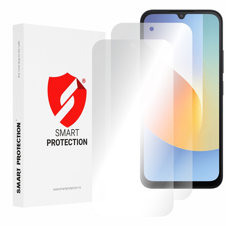 Fólia védelem kompatibilis Xiaomi Redmi A7 Pro 4G, Smart Protection, Classic (2 darabos csomag), átlátszó