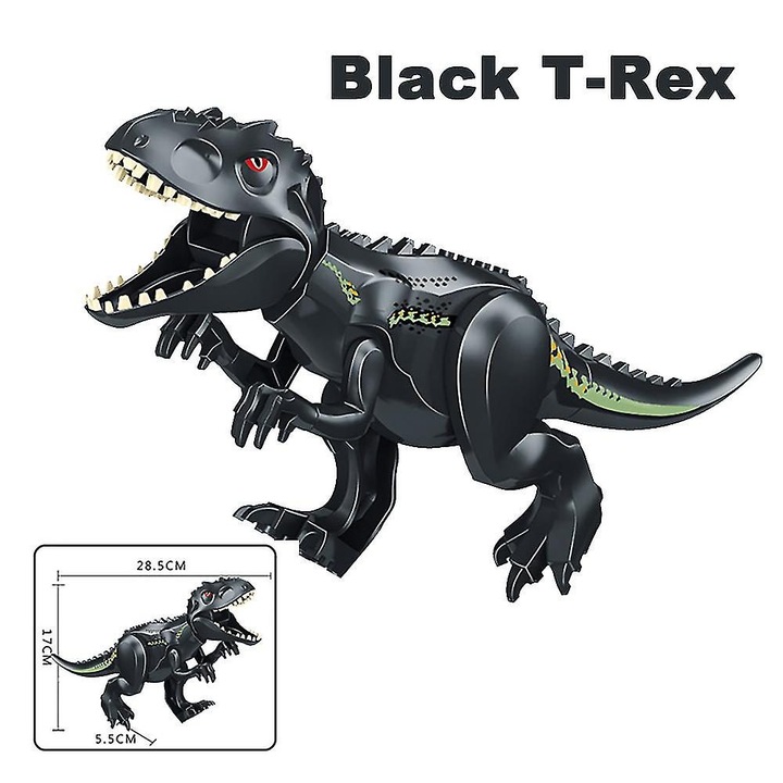 Jurassic World dinoszaurusz építőszett, kis blokkok, ABS műanyag, uniszex