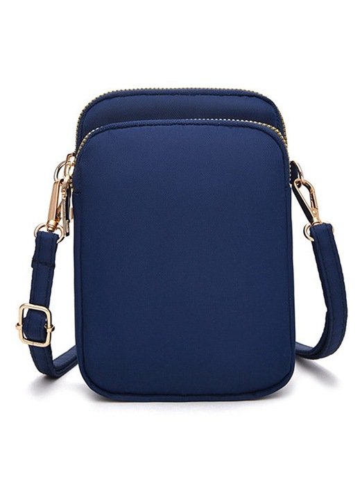 Kisméretű crossbody telefontáska, kék, 20x15cm