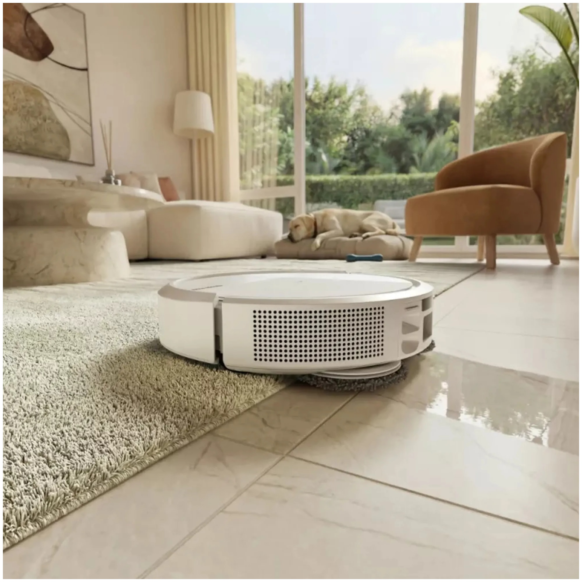 Robot sprzątający iRobot Roomba 575 Combo Funkcja mopowania Stacja oczyszczająca Tworzenie mapy pomieszczenia Funkcje AI Biały