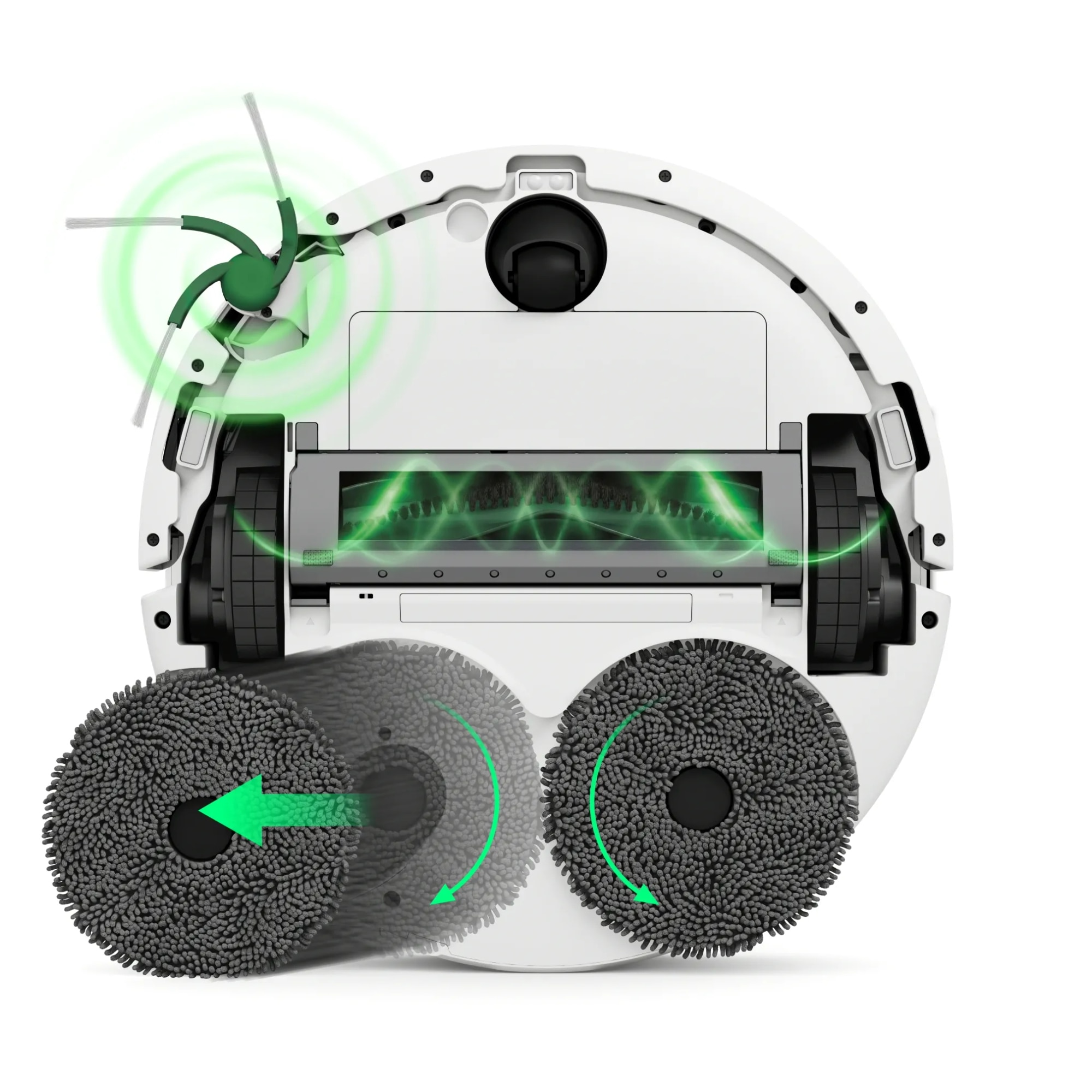 Robot sprzątający iRobot Roomba 575 Combo Funkcja mopowania Stacja oczyszczająca Tworzenie mapy pomieszczenia Funkcje AI Biały