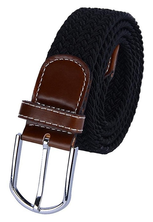 Curea Universala Impletita Elastica din Tesatura Casual, Tesuta, Elastica pentru Barbati