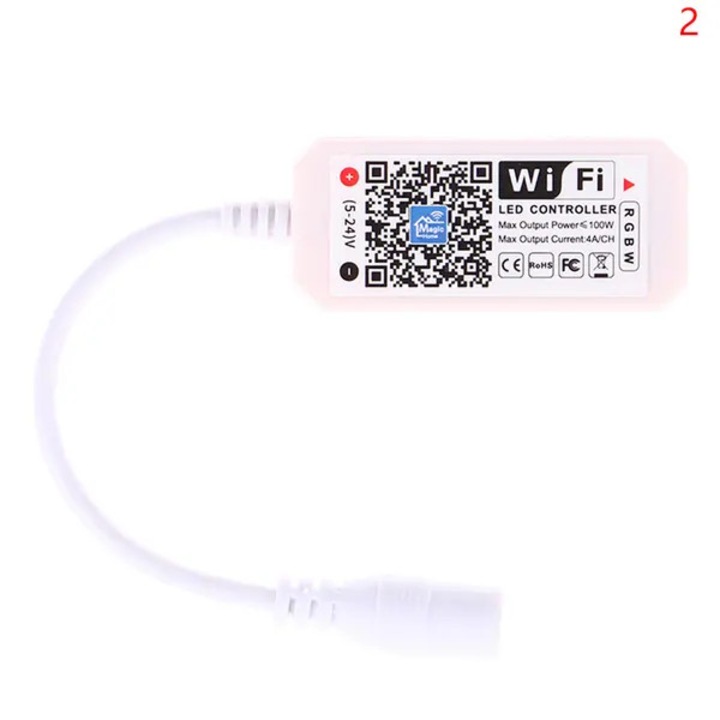LED WIFI RGB RGBW vezérlő 52x22x9mm többszínű DC5V-28V