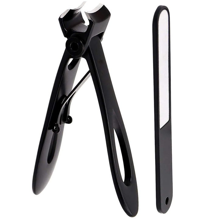 Körömcsipesz készlet 16mm széles nyílású reszelővel, rozsdamentes acél, ergonomikus