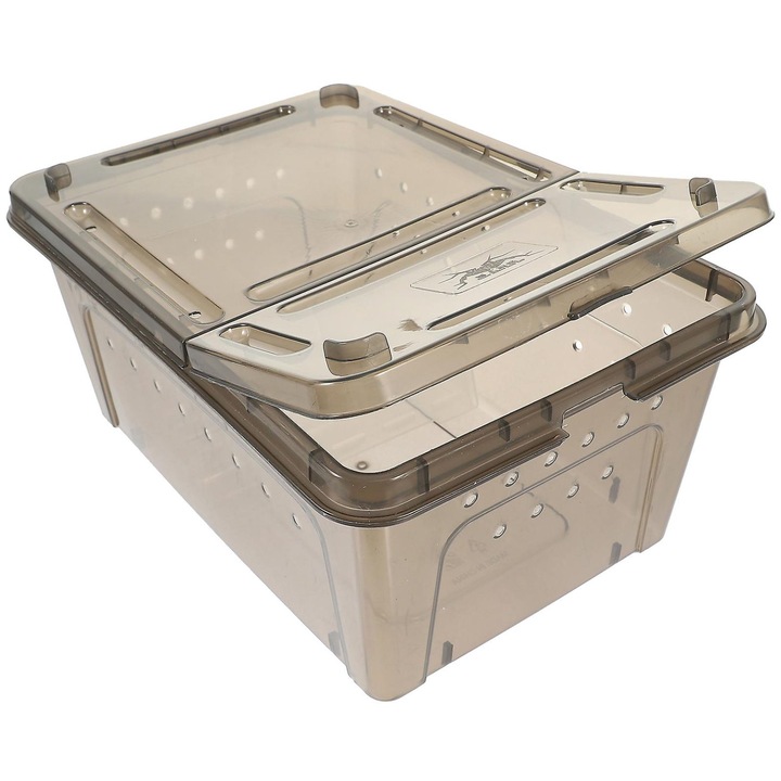 Acvariu pentru testoase set, platforma, accesorii, multicolor, 27x18x12cm