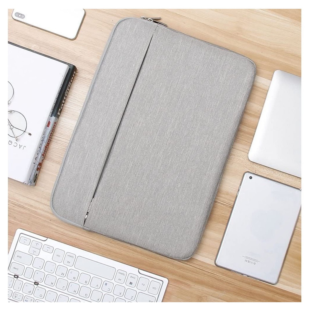 Geanta laptop 15 inch, protectie soc, gri, 15 inch