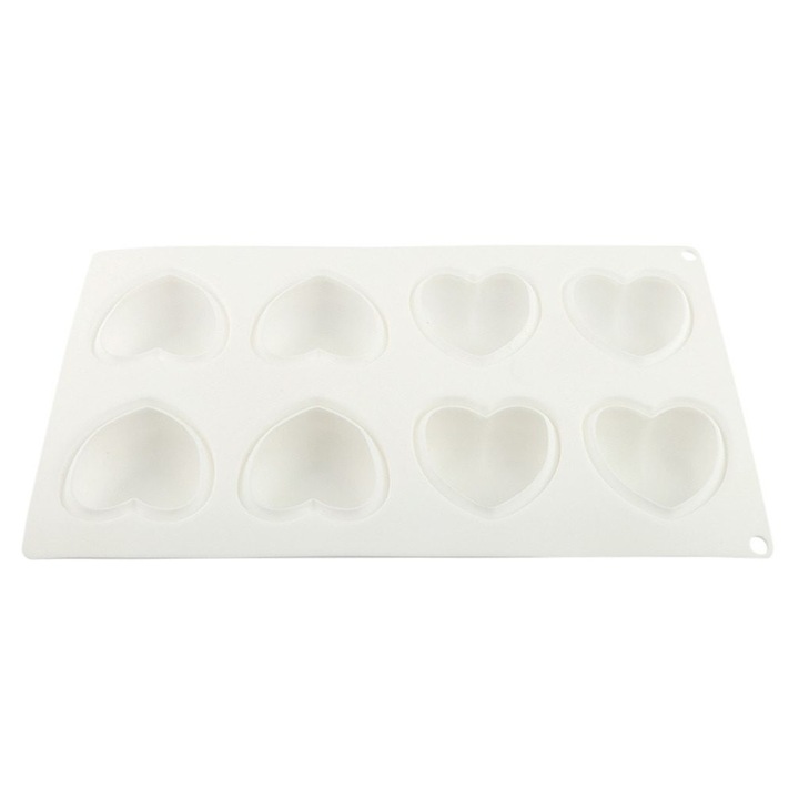 Tava copt silicon 8 cavitati antiaderenta multicolor 30x20cm