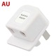 Földelt műanyag adapter, fehér, 5cm, szett