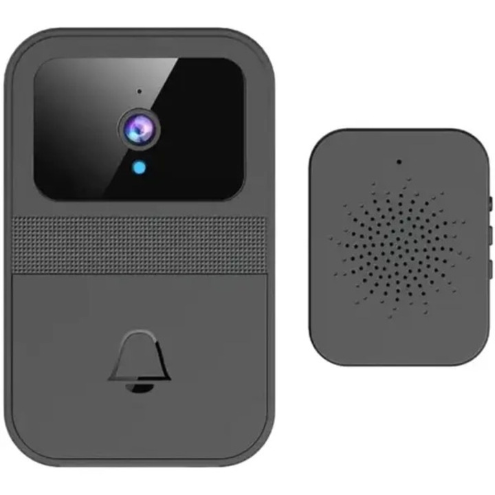 Wi-Fi videó csengő, fekete, 5x10x3cm, szett