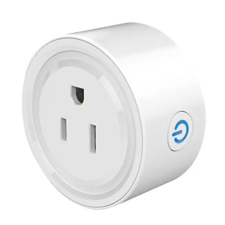 Mini Wi-Fi okos konnektor, hangvezérlés, időzítő, fehér, 10A 2200W