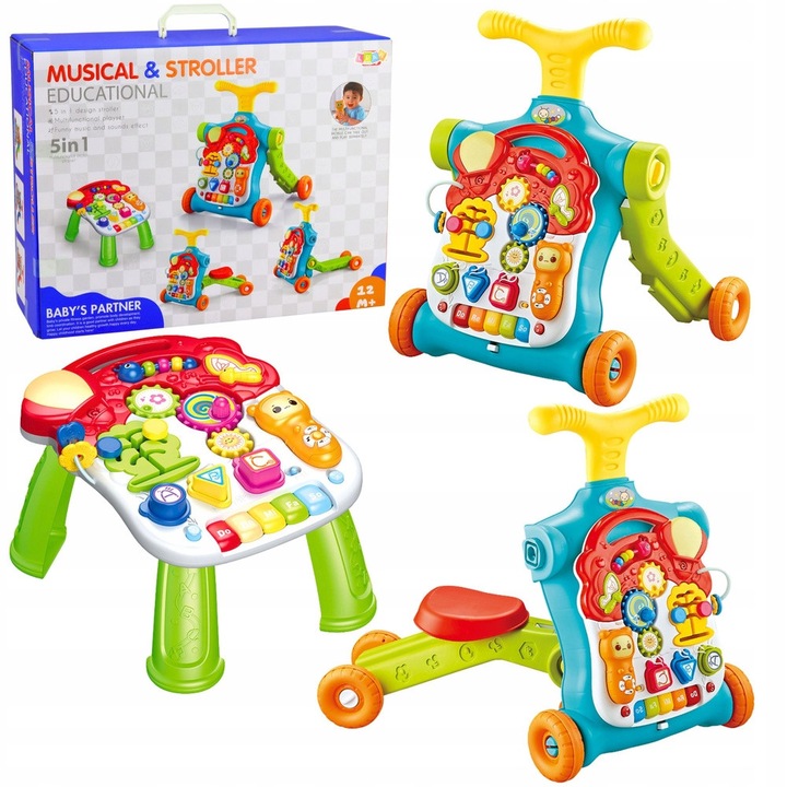 Premergator Lean Toys 5in1 colorat 48,5x37,5x51,5cm