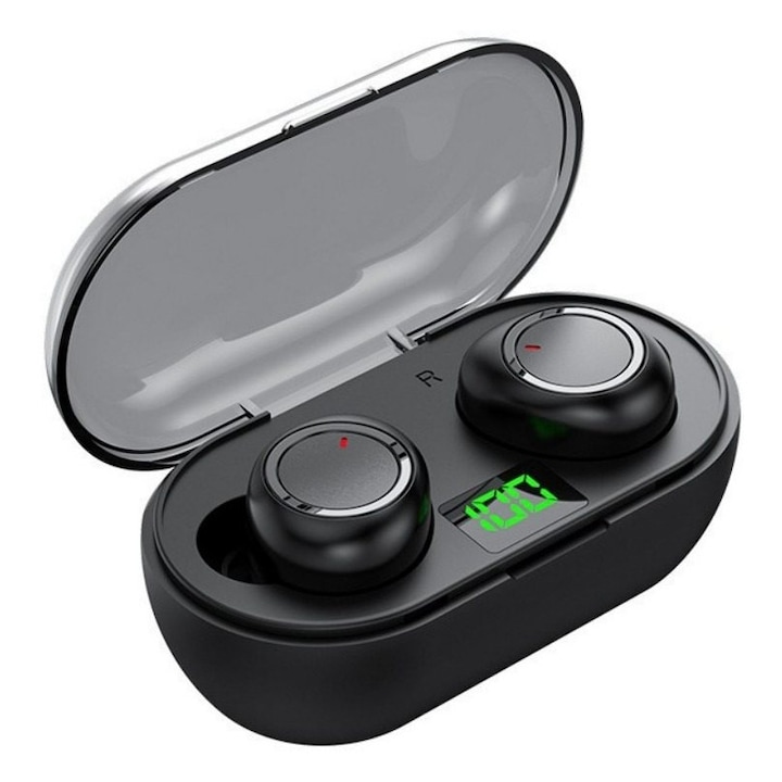 Y60 vezeték nélküli in-ear fülhallgató, Bluetooth, fekete