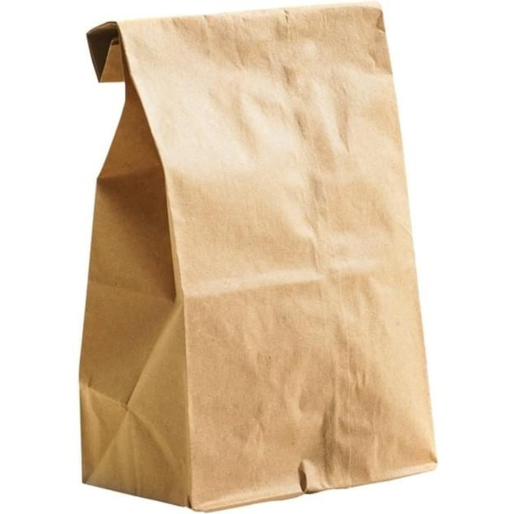 Mini kraft papírtasak 15x9x27cm barna szett 100 db