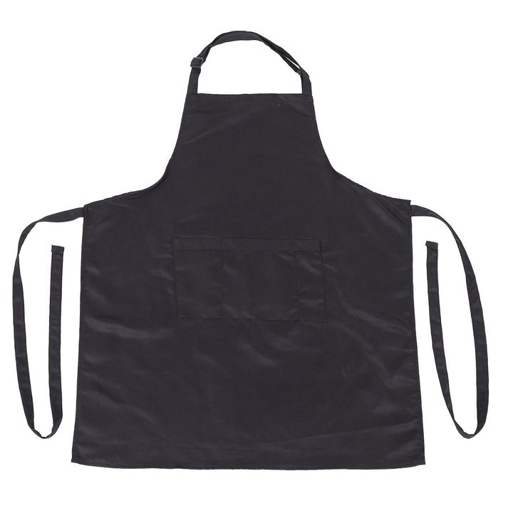 Sortor impermeabil negru 80x70cm din poliester bumbac