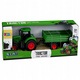 Tractor agricol cu remorca Lean Toys verde cauciucat 42x11.5x11cm 1:24