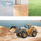 Buldozer játék LED-del és hangokkal, sárga, 6 év+
