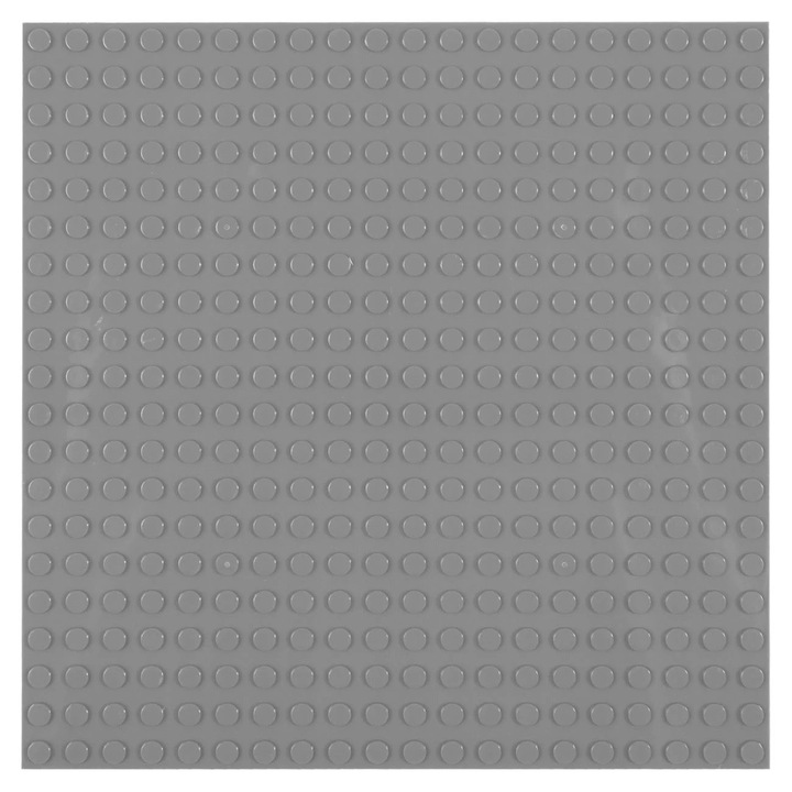 Строителен комплект основа за конструктор, сива 16x16см, 1 части, Пластмаса, Сив