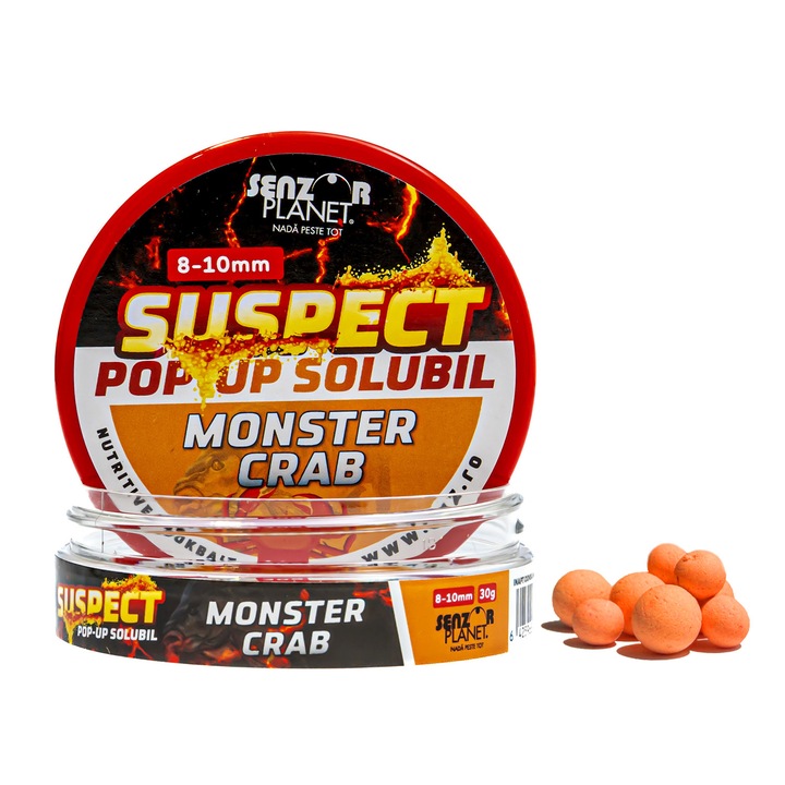 Pop-up solubil, Suspect, Senzor Planet, Monster Crab 8-10mm 30g