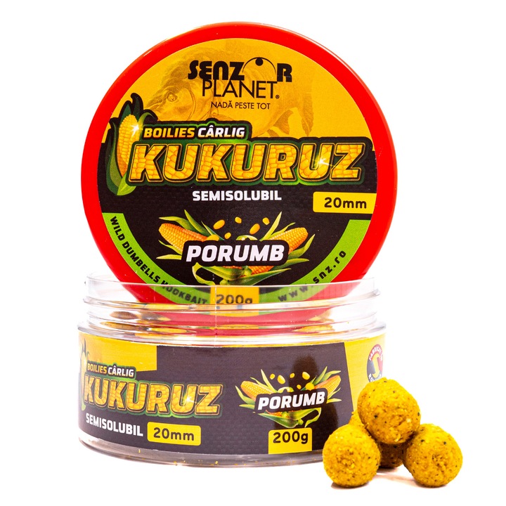 Boilies pentru carlig, Senzor Planet, Kukuruz Porumb 20mm 200g