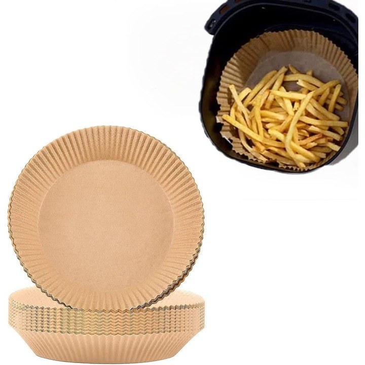Sütőpapír fritőzbe, 100 db, hőálló, kerek
