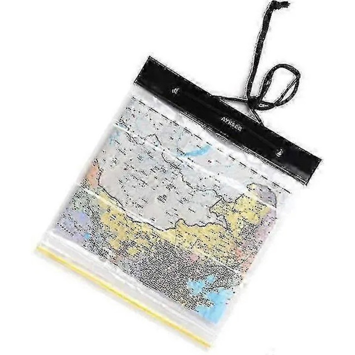 Husa depozitare documente impermeabila pliabila transparenta 26.8x30.8cm