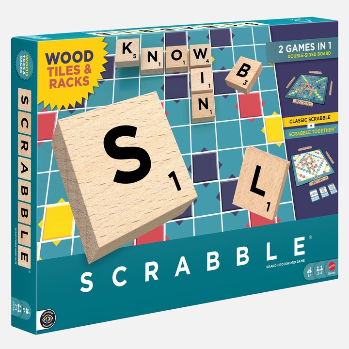 Scrabble Wooden – българска версия, Картон, Многоцветен