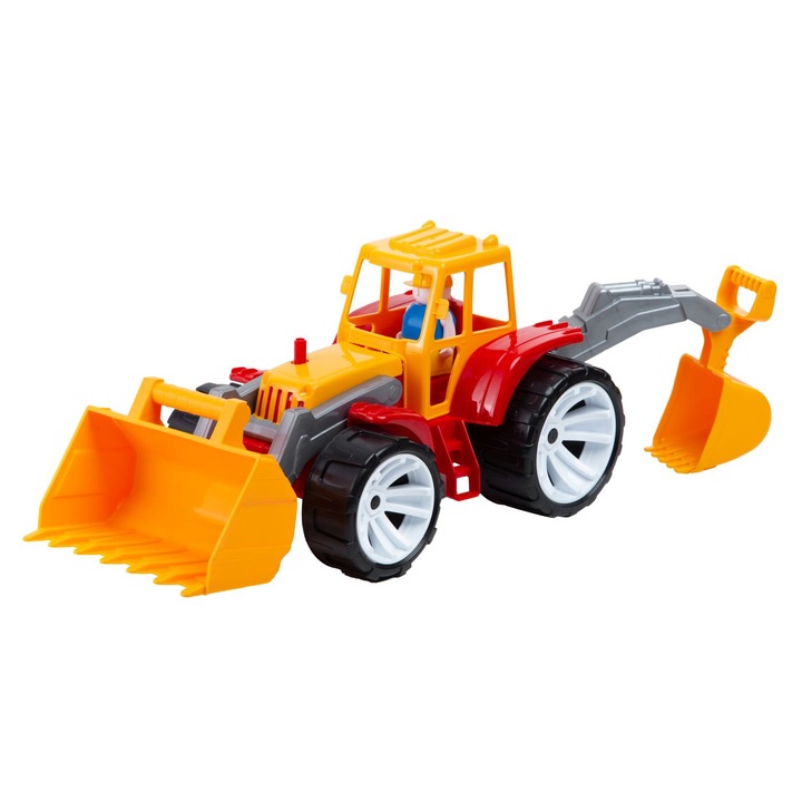 BAMS 2 traktor 2 lapattal Hashtag Toys Narancs-Piros