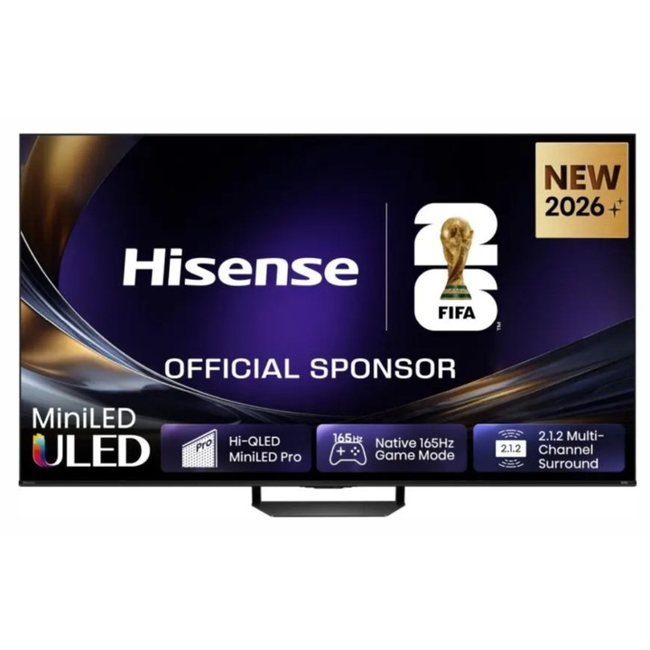 Тевизор Hisense 55" U7S Pro, 4K Ultra HD, ULED, черен, 55 инча