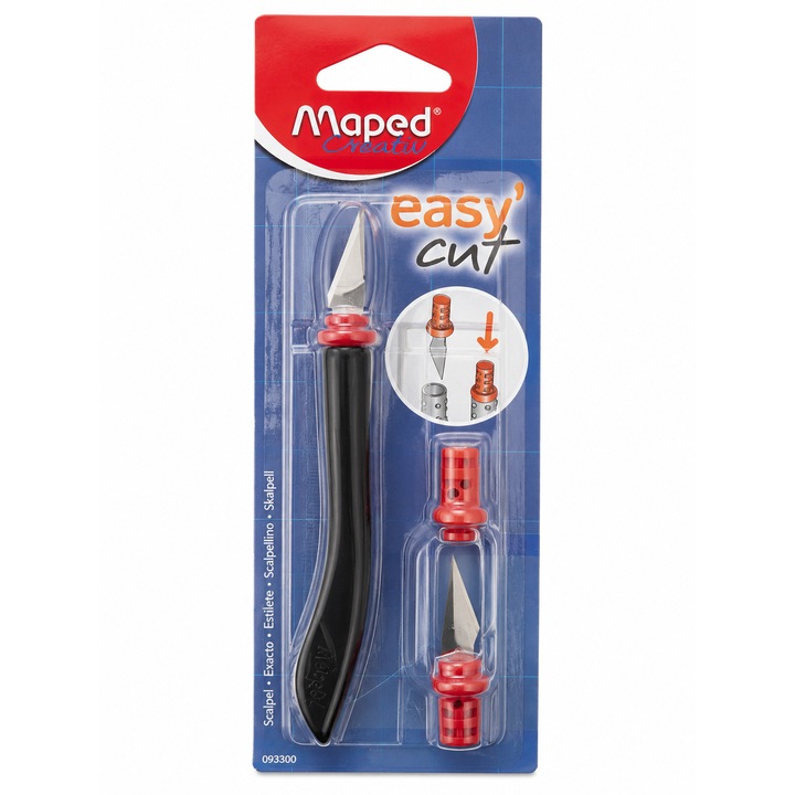 Скалпел Maped Creativ Easy Cut с резервно острие