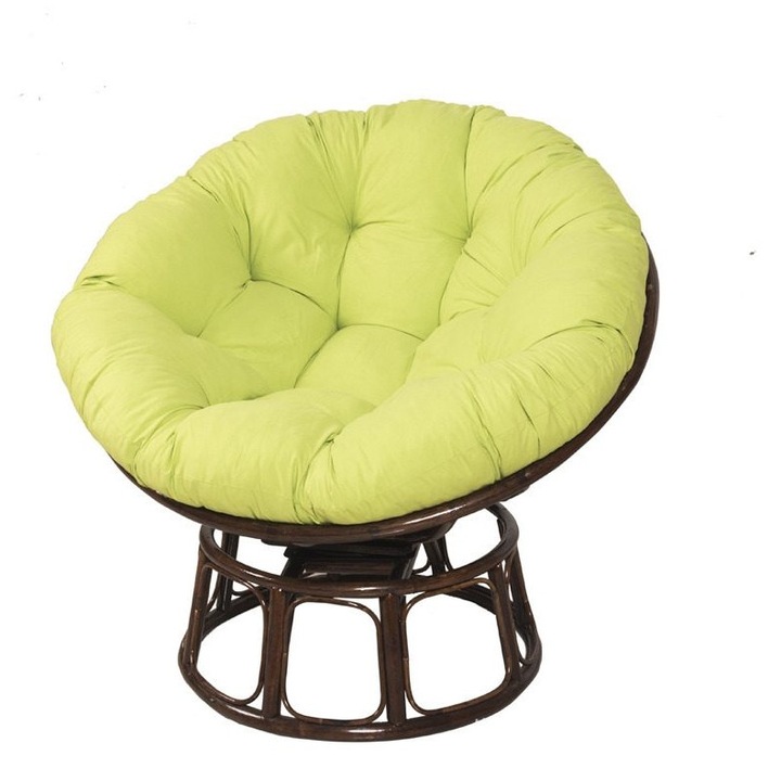 Perna rotunda groasa pentru scaun suspendat verde 45x45cm