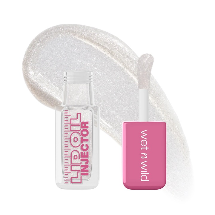 Ajakolaj, Wet N Wild, Lip Oil Injector, Shimmer Me Baby, volumenhatás, intenzív fényes ragyogás, hidratáló és tápláló formula, gyömbérkivonattal, édesmandulaolajjal és mentollal