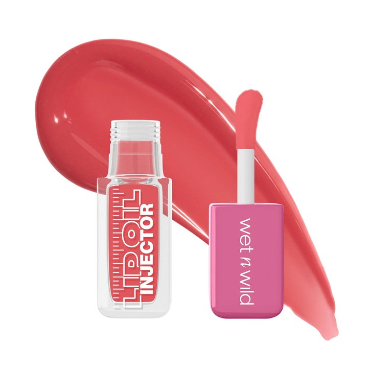 Ajakolaj, Wet N Wild, Lip Oil Injector, Just a Hint, volumenhatás, intenzív fényes csillogás, hidratáló és tápláló formula, gyömbérkivonattal, édesmandulaolajjal és mentollal