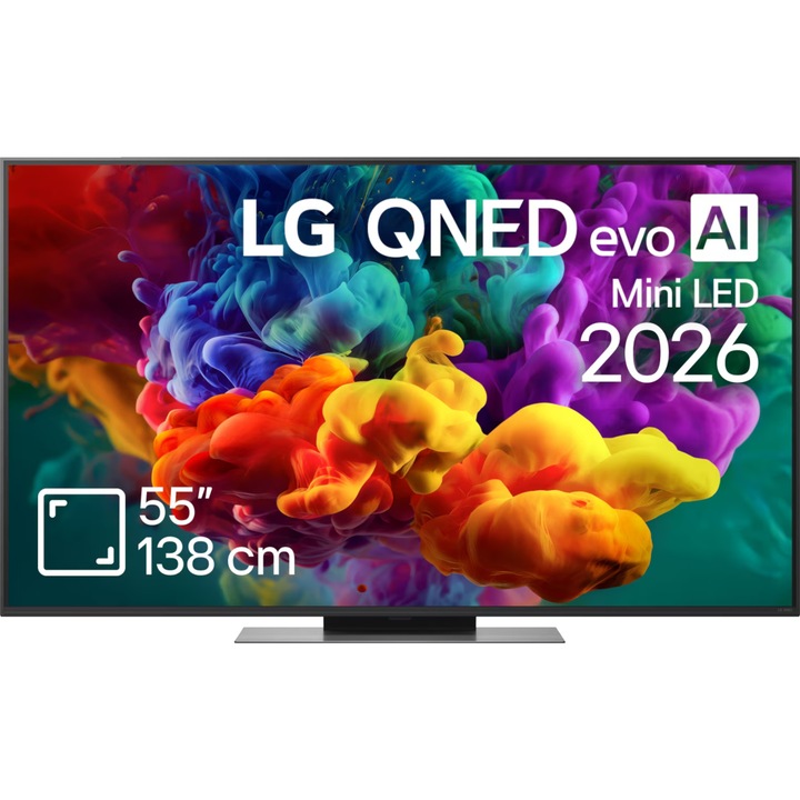 Televizor Smart LG QNED 55QNED87B3A, 139 cm, Ultra HD 4K, Clasa E
