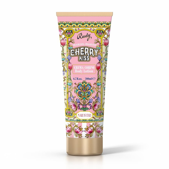 Rudy Profumi Le Maioliche Gourmand Cherry KISS Hidratáló Testápoló Krém, 200 ml, Cseresznye
