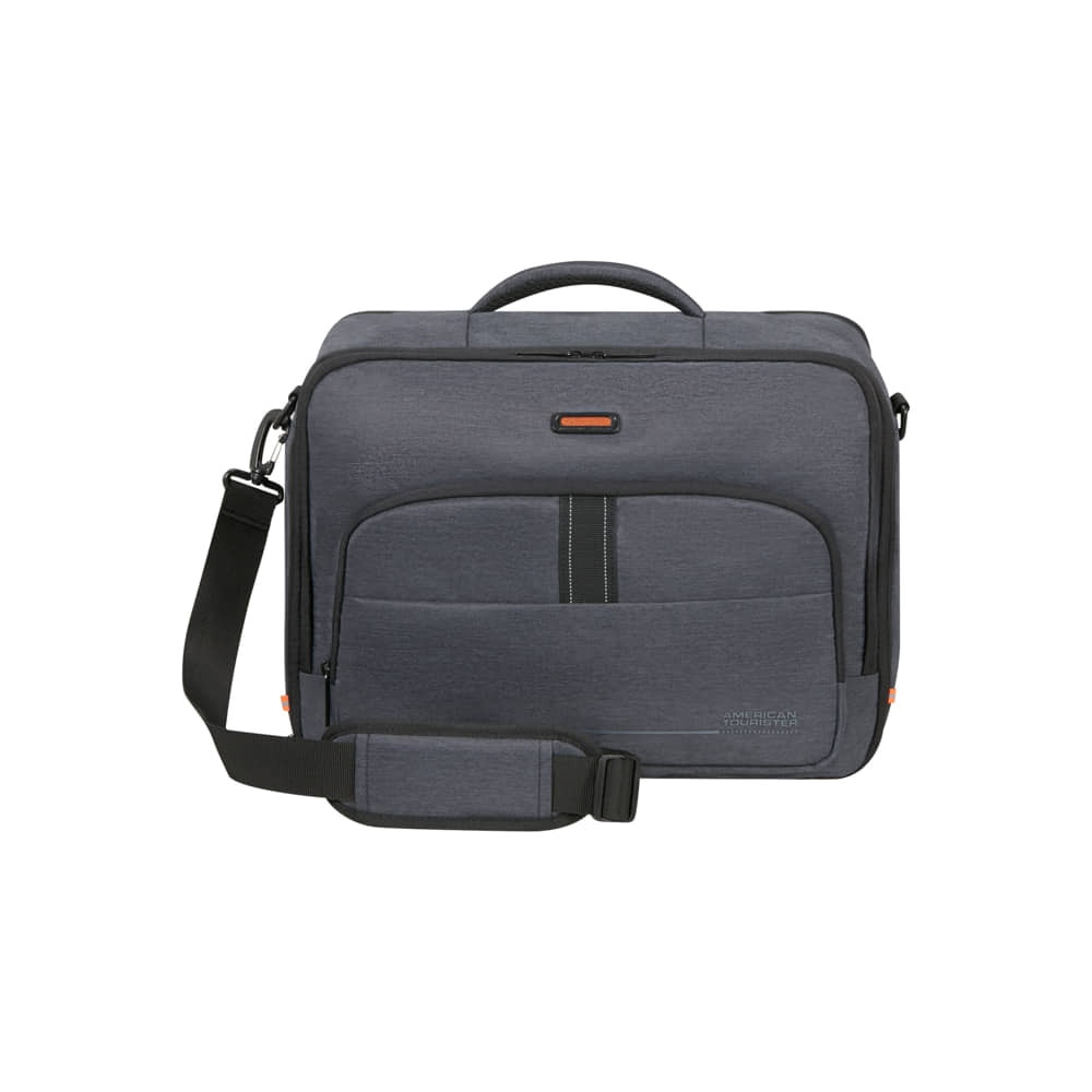 American Tourister At Work Nxt Geantă de bord 3 în 1, pentru laptop de 15.6", material reciclat, gri - 160122-8412