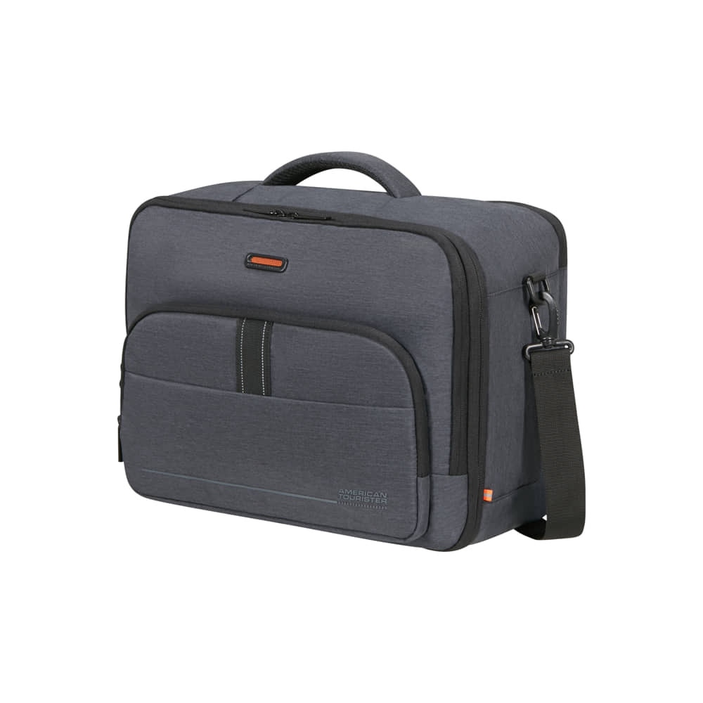 American Tourister At Work Nxt Geantă de bord 3 în 1, pentru laptop de 15.6", material reciclat, gri - 160122-8412