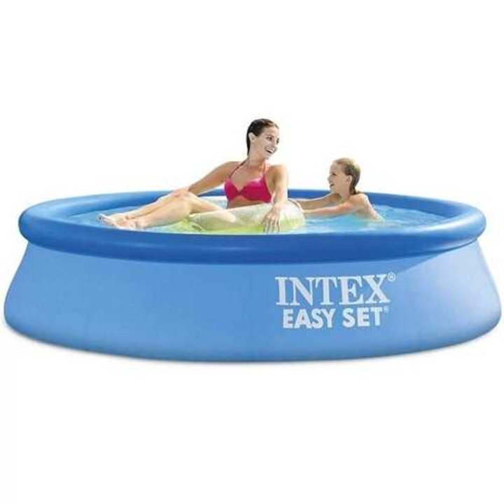 Puhafalú családi kerti medence felfújható peremmel 2.44x0.61m INTEX