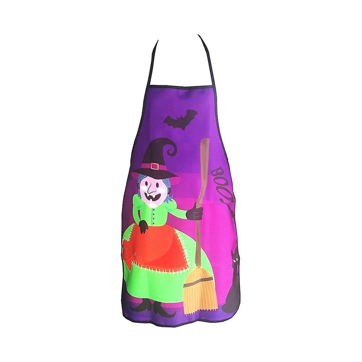 Sort de bucatarie Halloween, 70x48x0.2cm, negru