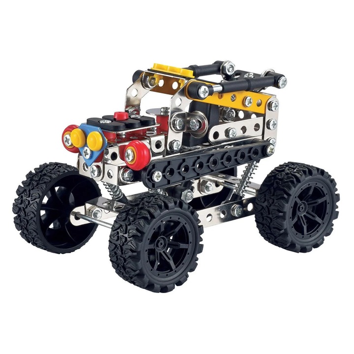 Метален конструктор Monster Car – 201 части, 201 части, Метал, Многоцветен