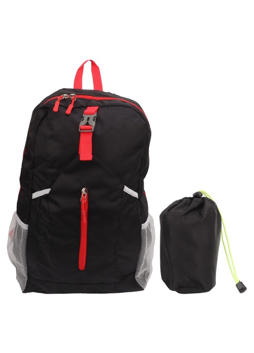 Rucsac pliabil capacitate mare negru 45x30x15cm