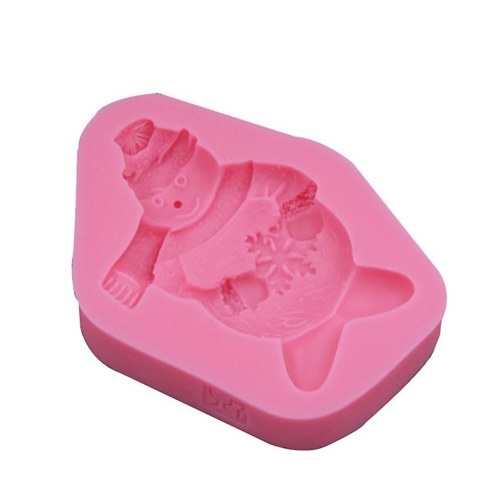 Forma prajituri silicon roz 7.6x5.5x1.4cm