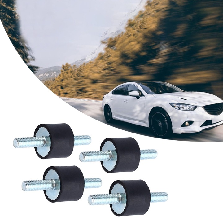 Suport cauciuc antivibratii M8 30x20 pentru compresoare set 4 bucati
