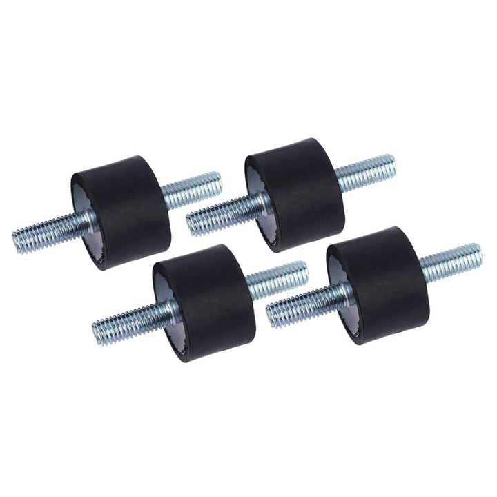 Suport cauciuc antivibratii M8 30x20 pentru compresoare set 4 bucati