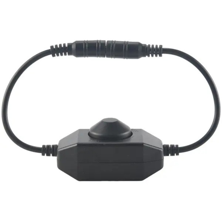 LED szalag fényerőszabályzó, 12V-24V, 6A, fekete, 65x33x32mm