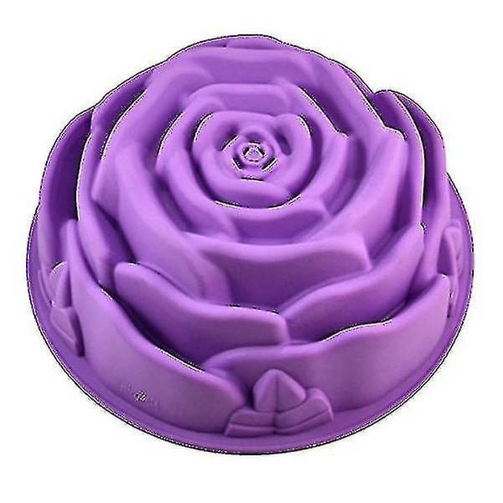 Forma prajituri silicon, trandafir, 23x23x9cm, culoare aleatorie