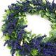 Dekoratív koszorú, műlavanda, 42cm, többszínű, műanyag