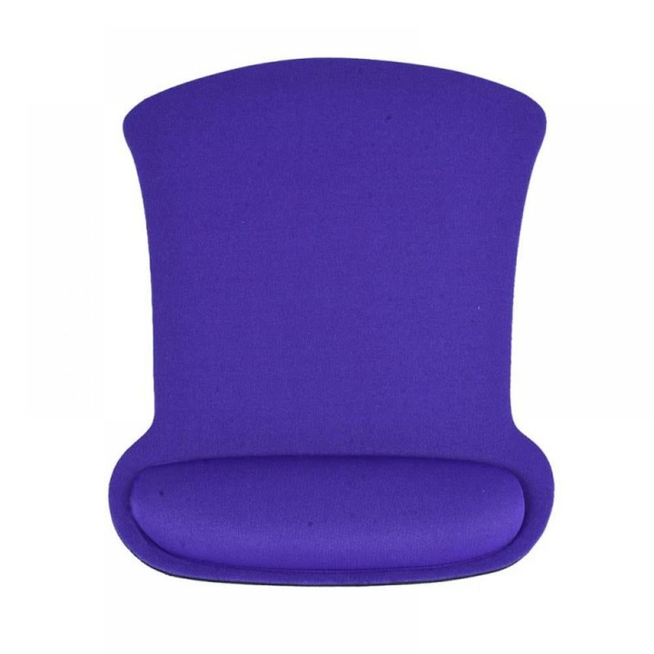 Ergonomikus egérpad gél csuklótámasszal, fekete, 20.5x26.5cm