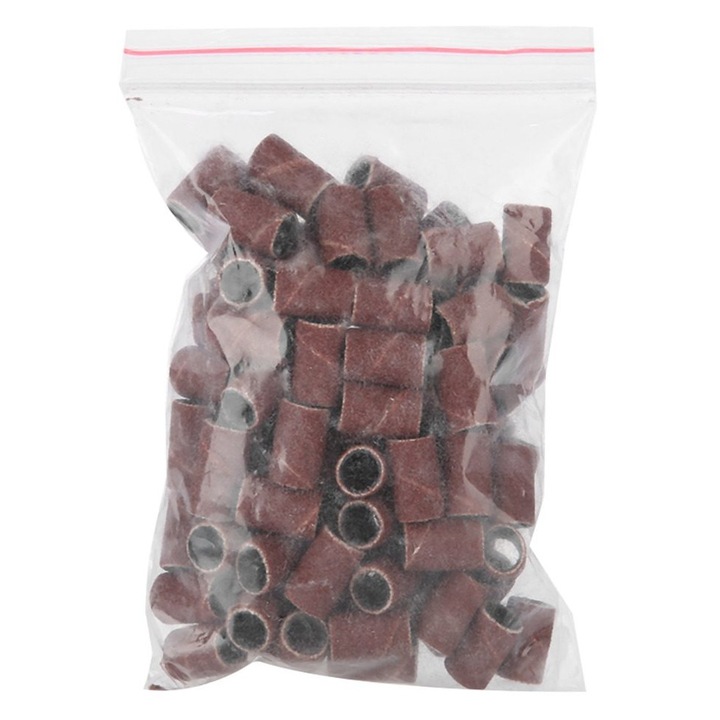 100 db csiszolószalag készlet körmökhöz, többszínű, 13x19mm