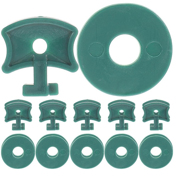 50 db rögzítő bilincs készlet üvegházakhoz, PP, alátétekkel, 2.5x2.5x0.1cm