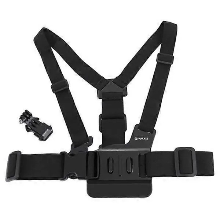 Регулируем гръден колан за камери GoPro, черен, 30x35см
